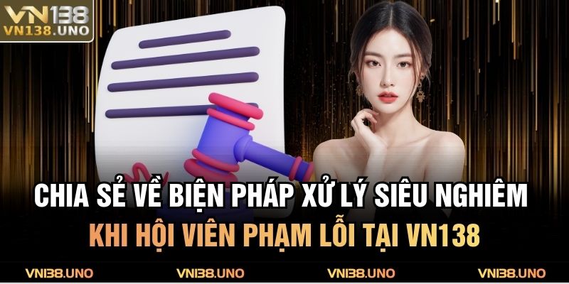 Chia sẻ về biện pháp xử lý siêu nghiêm khi hội viên phạm lỗi tại VN138