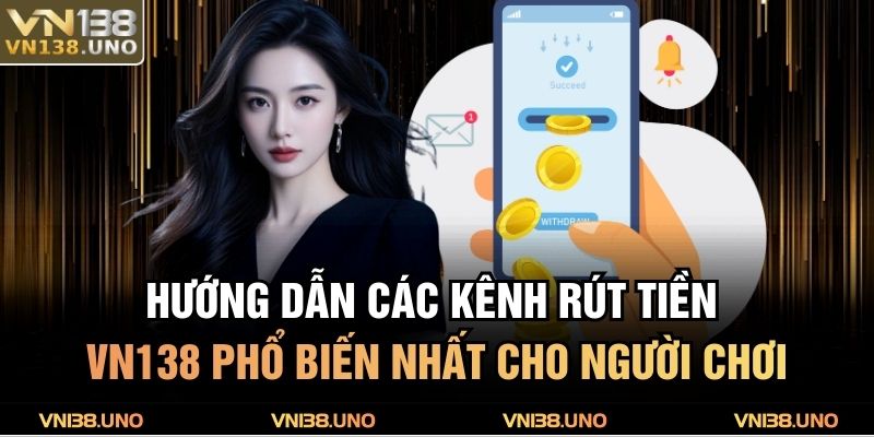 Hướng dẫn các kênh rút tiền VN138 phổ biến nhất cho người chơi