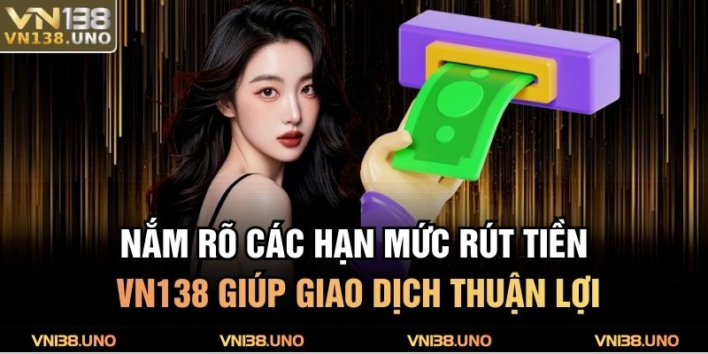 Nắm rõ các hạn mức rút tiền VN138 giúp giao dịch thuận lợi